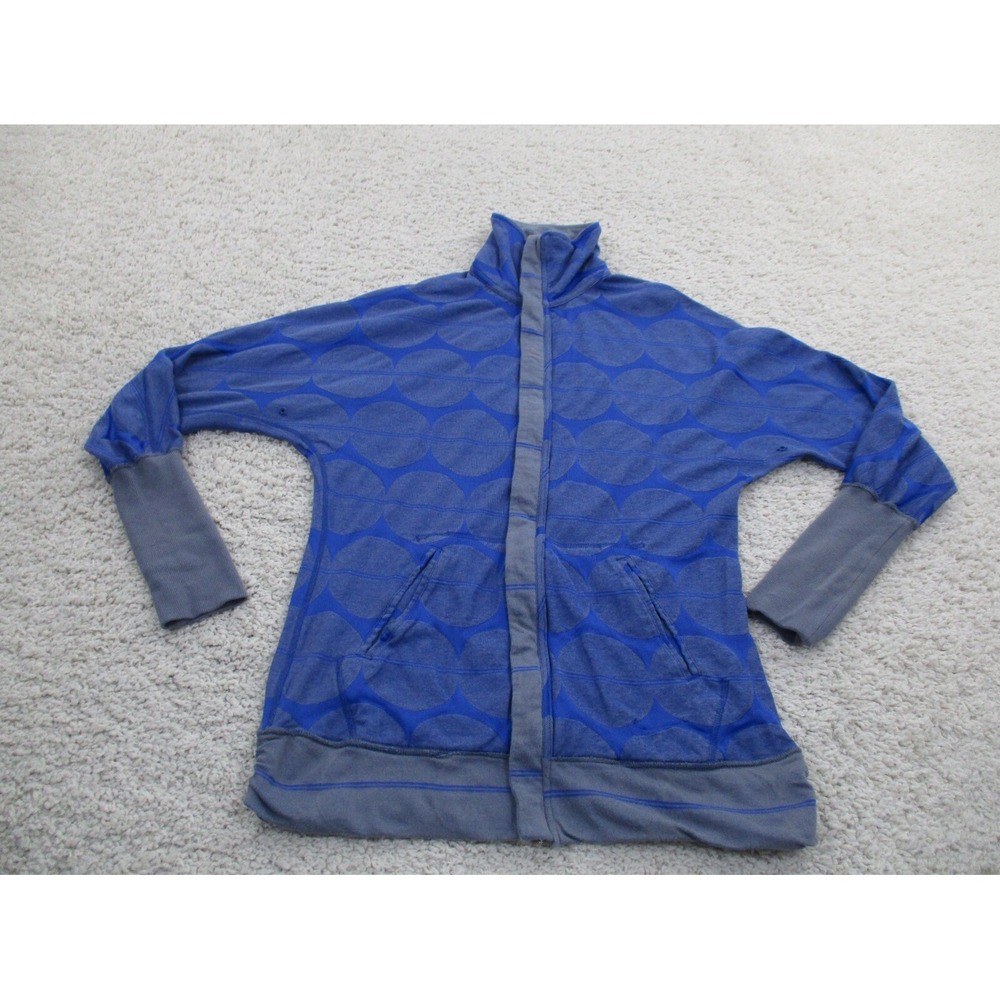 Nike Jacket Mens Medium Blue Gray Zip Dri-Fit Reversible Athletic Sweater Rare - Picture 1 of 14